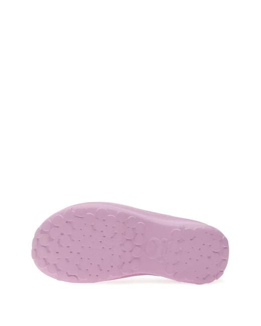 Adidas Purple Adifom Platform Logo Slides