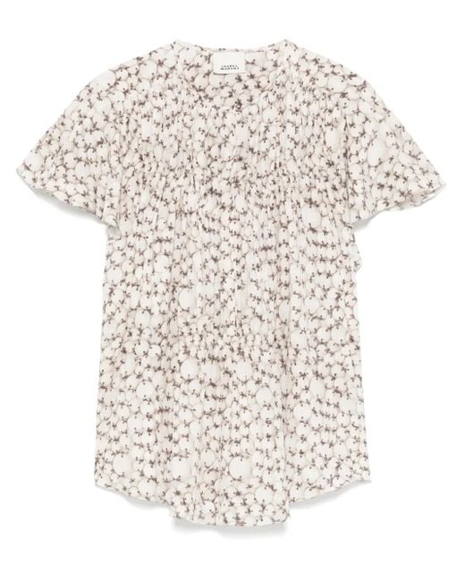 Isabel Marant White Synda Blouse
