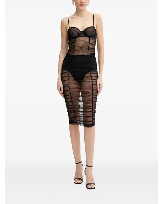 Guess Black Mary Mesh Night Dress