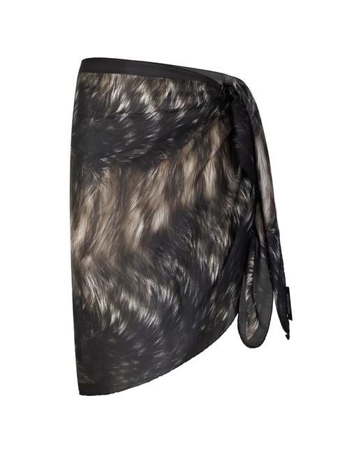 Sciarpa Con Stampa di Roberto Cavalli in Black