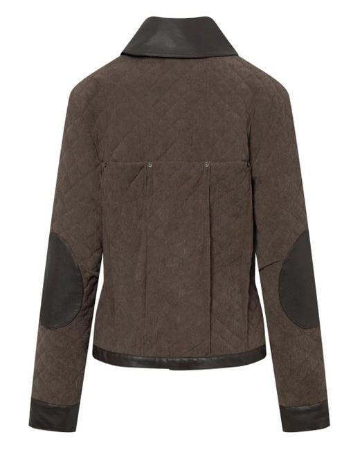 Elena Velez Brown Quilted Jacket