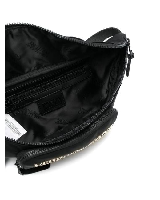 メンズ Versace Jeans Couture ロゴ ベルトバッグ Black