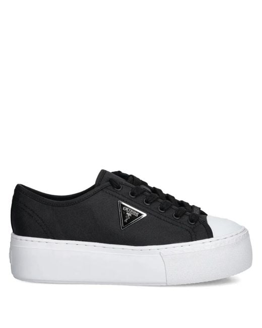 Guess Black Platform Logo Sneakers