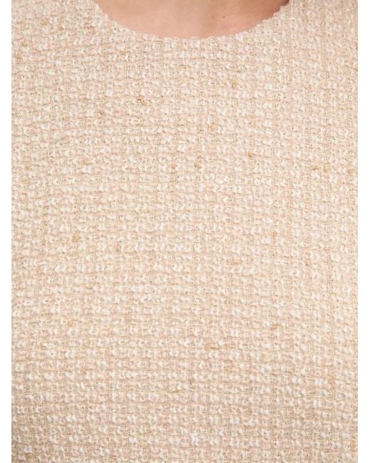 Joop! Natural Deani Fringed Hem Dress