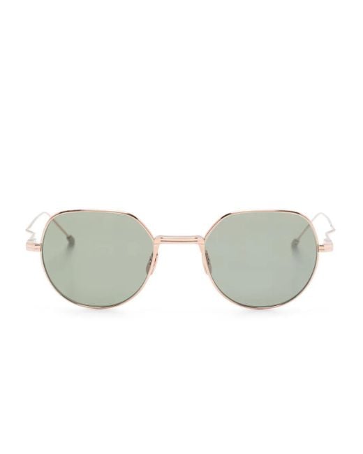 Thom Browne Gray Round-Frame Sunglasses
