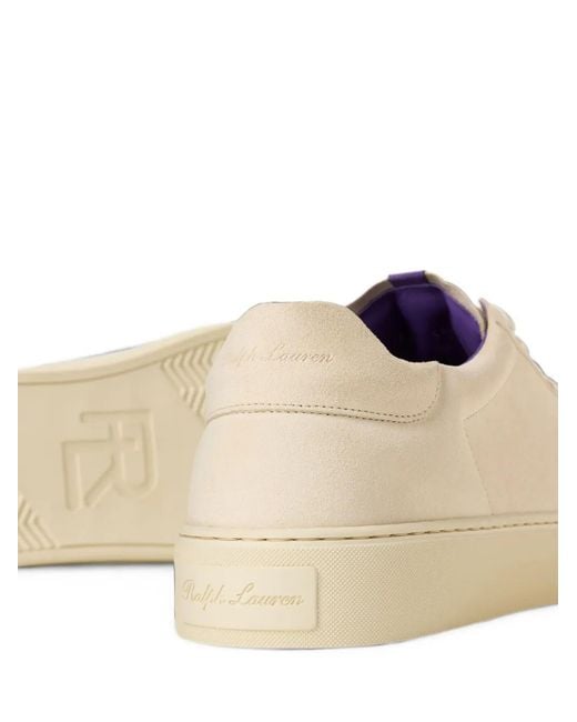 Ralph Lauren Natural Severn Suede Sneakers for men