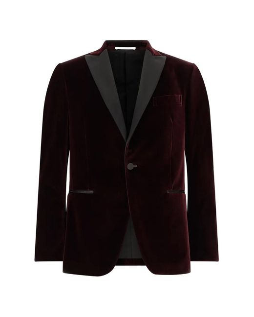 Pal Zileri Black Velvet Single-Breasted Blazer for men