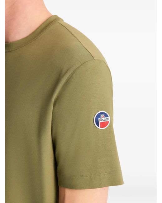 Fusalp Green Riviere Logo-Patch Short-Sleeve T-Shirt for men