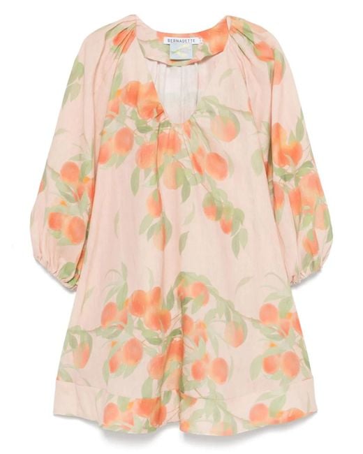 Vestido corto Alice BERNADETTE de color Natural