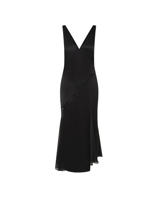 Sir Black Ingrid V-Neck Midi Dress