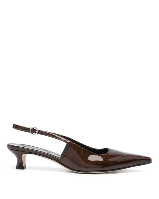 Aeyde Brown Catrina 55mm Leather Pumps