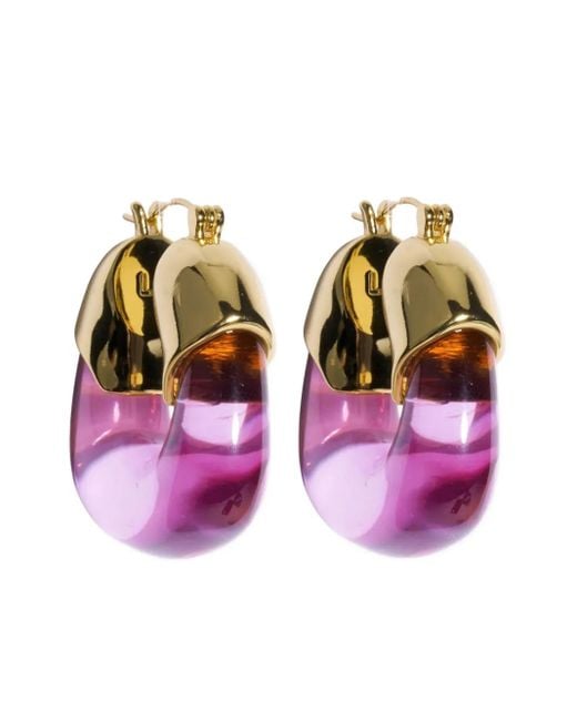 Lizzie Fortunato Pink Plated Brass Earrings