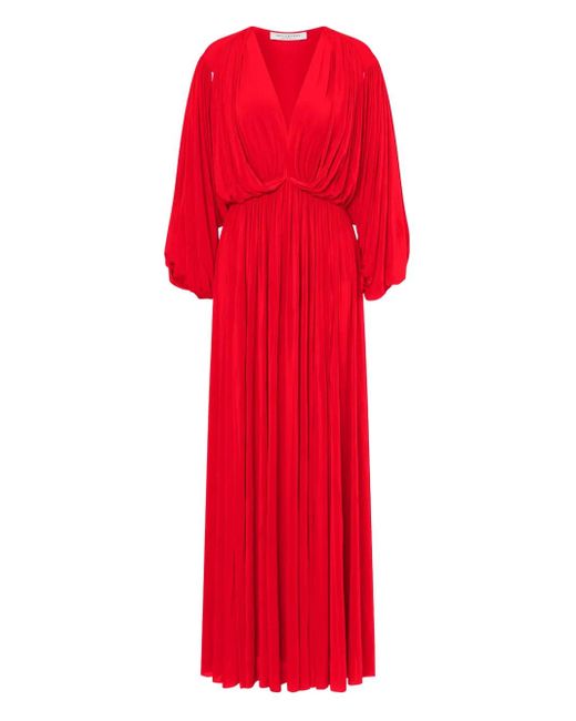 Robe En Maille À Col V Philosophy Di Lorenzo Serafini en coloris Red