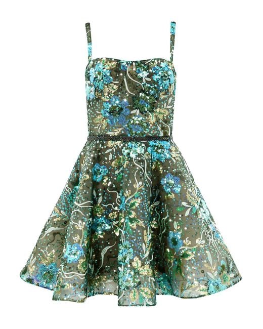 Bronx and Banco Mademoiselle Mini Dress Green
