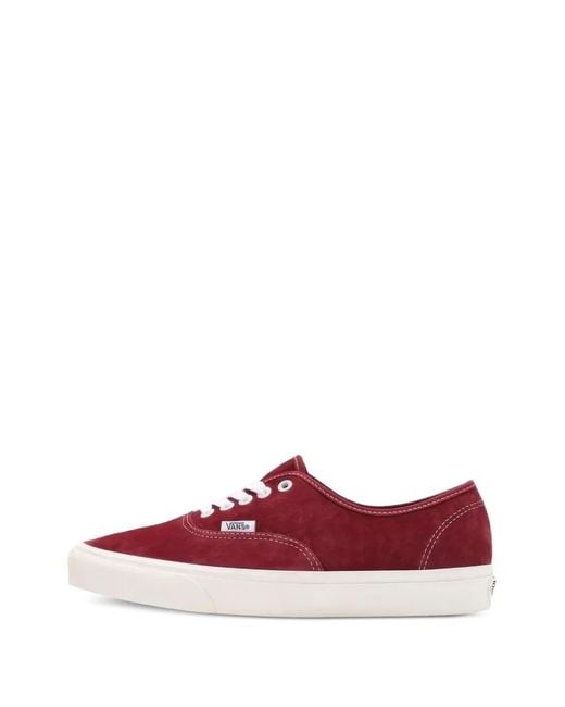 Baskets Authentic En Daim Vans pour homme en coloris Red