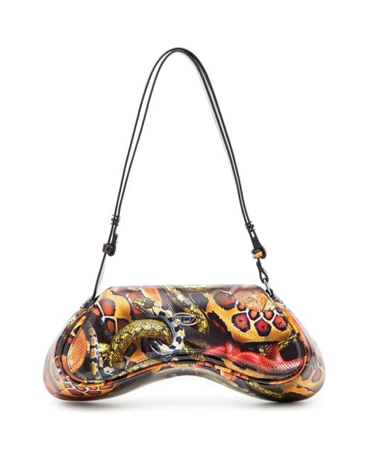 DIESEL New Year Of The Snake Capsule Cross Body Bag in Metallic | Lyst