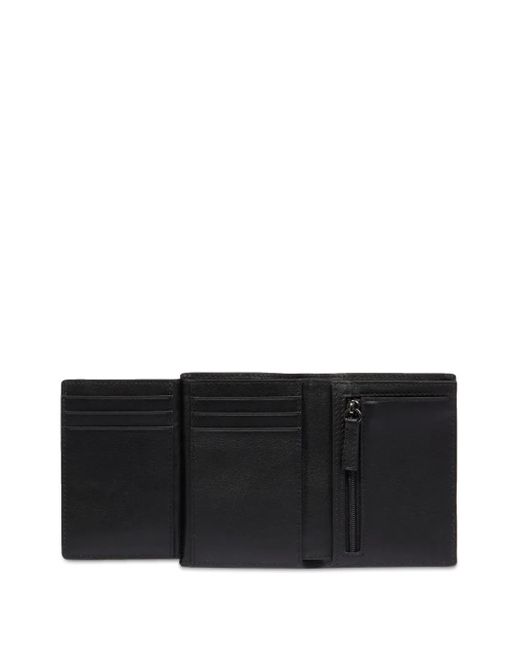 Lancel Black 9Cc Tri-Fold Leather Wallet for men