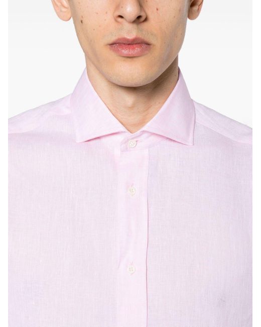 Camicia di Brunello Cucinelli in Pink da Uomo