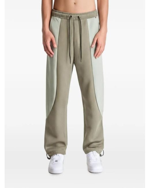 Nike Green Tech Fleece Color-Block Track Pants for men