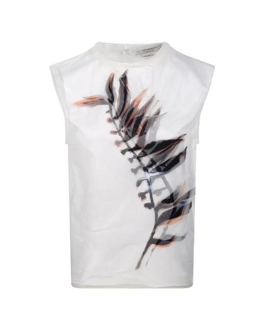 Sportmax White Floral-Print Top