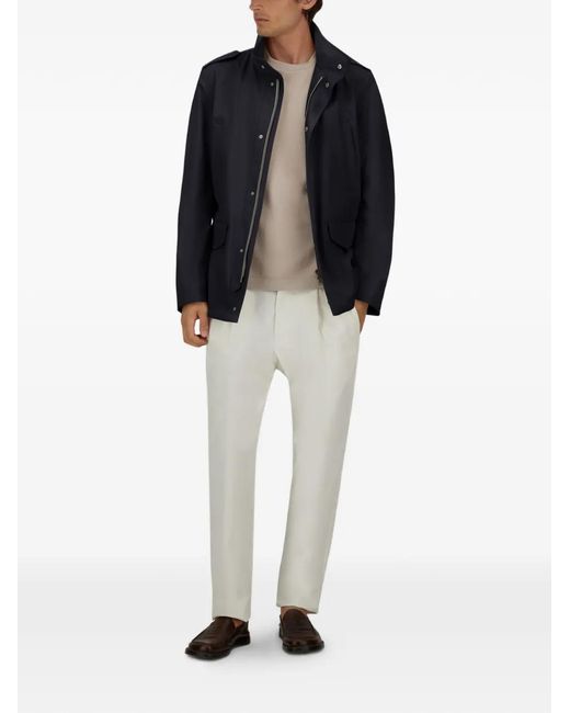 Chaqueta Militar Con Charreteras Herno de hombre de color Blue