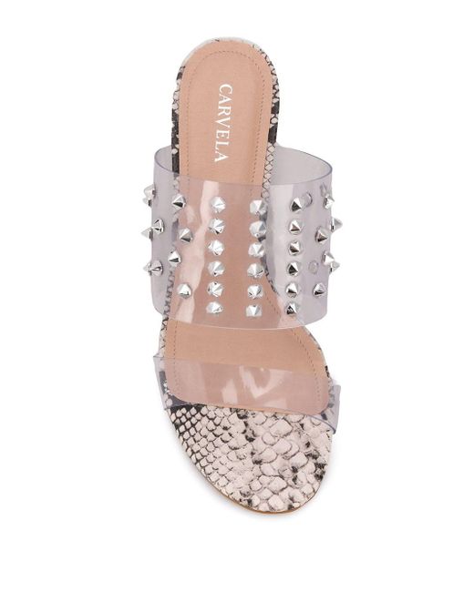 carvela studded sandals