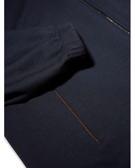 Zegna Blue Reversible Wool Jacket for men