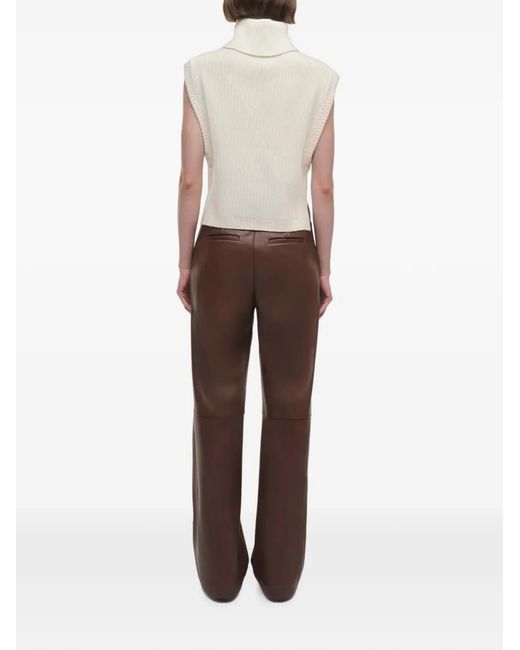 Jonathan Simkhai White Maple Ribbed Roll-Neck Jumper
