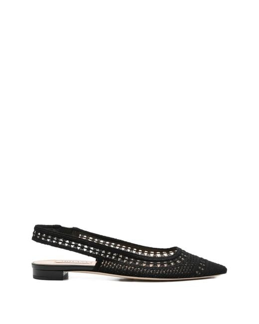 Arteana Black Trieste Point-Toe Slingback Sandals