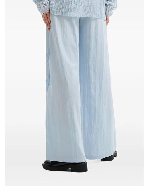 B+ AB Blue Gathered Wide Trousers