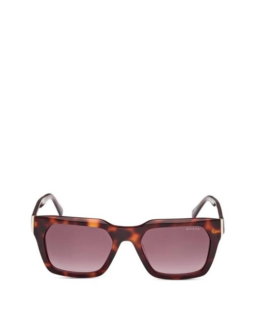 Guess Pink Havana Square-Frame Sunglasses