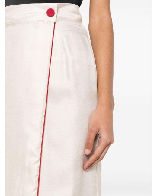 F.R.S For Restless Sleepers White Abante Silk Skirt