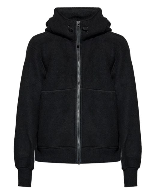 Canada Goose Black Hooded Zip Jacket for men