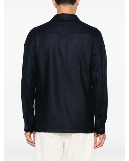 Tagliatore Shirtjack Met Klepzak En Knopen in het Black voor heren