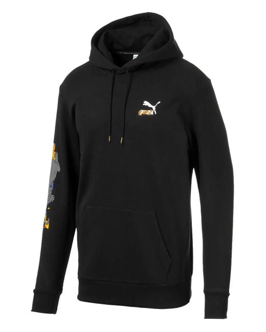 PUMA Men's Black Sakura Pack Hoodie