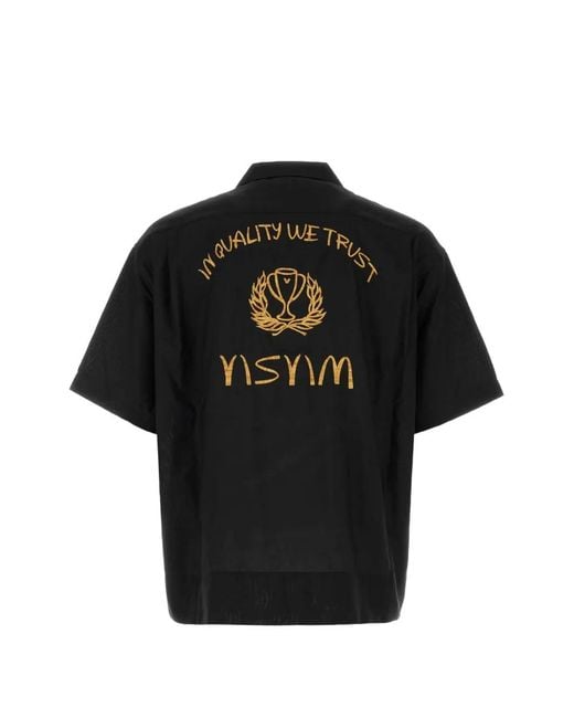 Visvim Black Embroidered Shirt for men