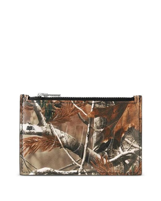 Supreme Brown Zip-Up Card Holder for men