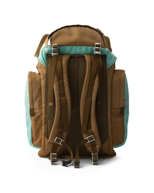 Prada Green Large Re-Nylon Backpack for men