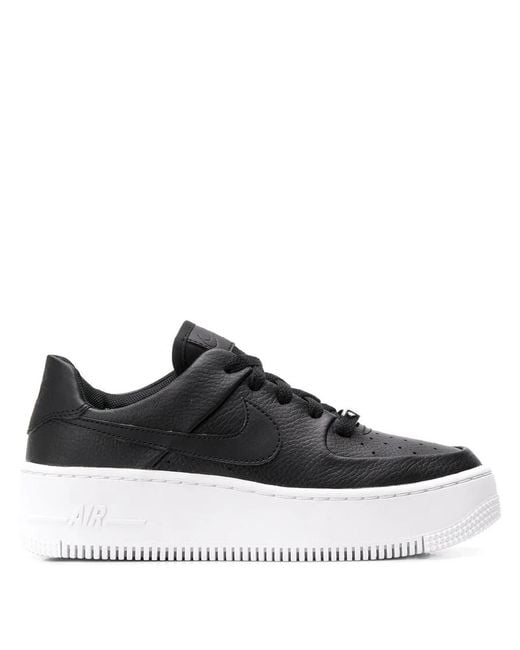 Nike Black Air Force 1 Sage Low Basketball Shoes