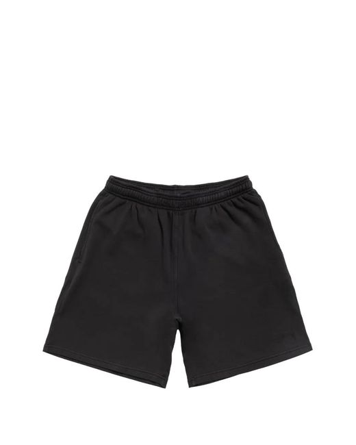 Stussy Black Lightweight Terry Shorts for men