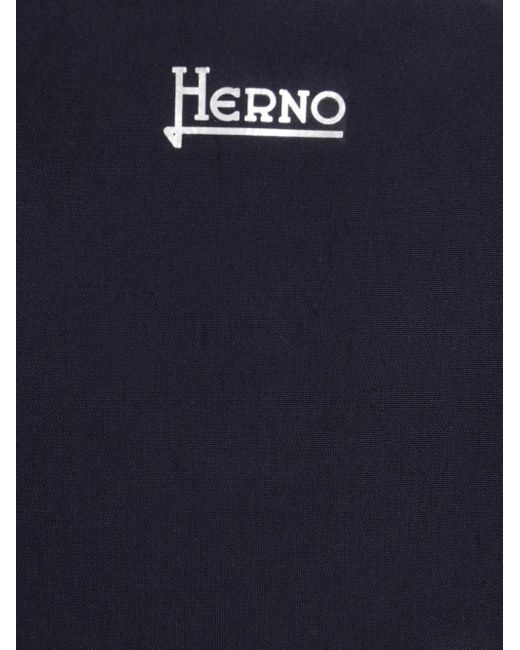 Herno Blue Doudoune À Capuche for men