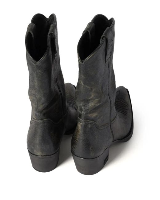 Miu Miu Black Leather Boots