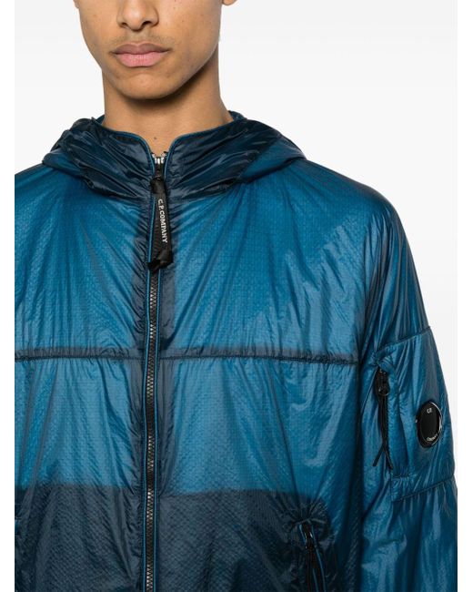 C P Company Blue Nada Shell Hooded Jacket for men