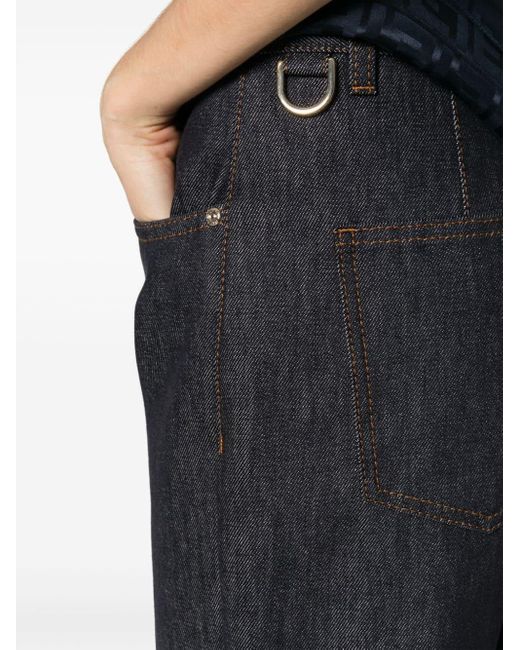 Fendi Black Straight-leg Jeans