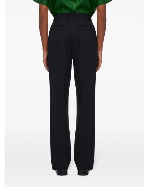Ferragamo Blue Straight-Leg Tailored Trousers for men