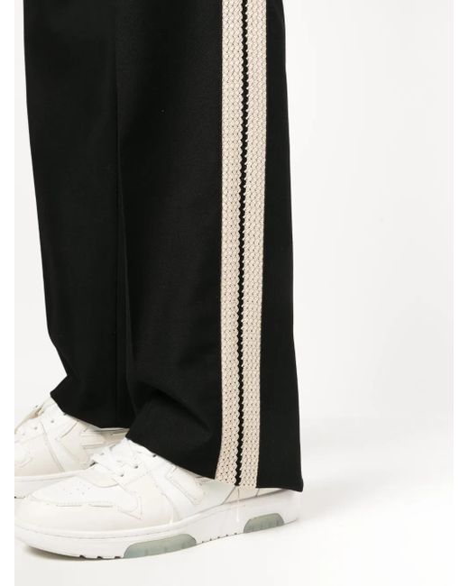 Palm Angels Klassische Hose Mit Streifen in Black für Herren