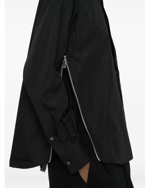 Sacai Black Long Sleeve Shirt