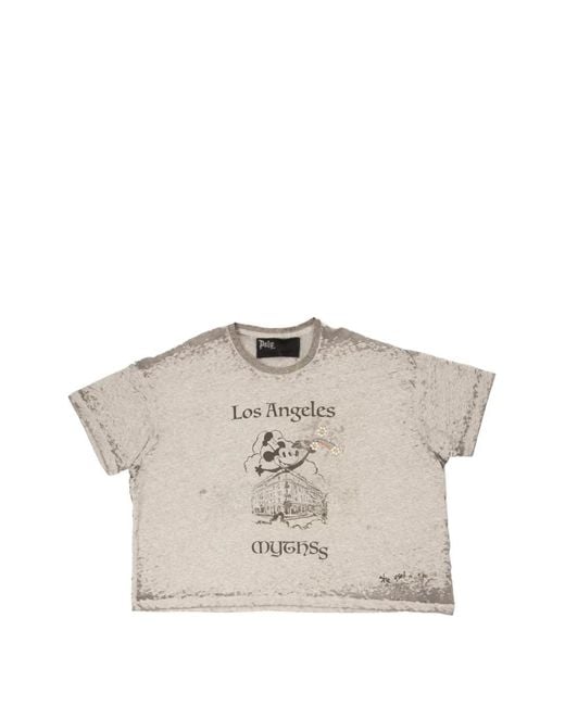 PALY Gray Graphic-Print T-Shirt