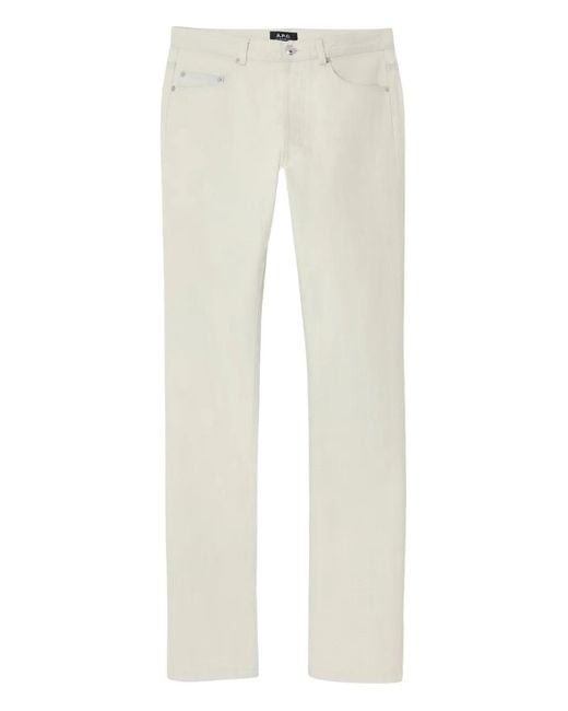Vaqueros Con Efecto Lavado A.P.C. de hombre de color White