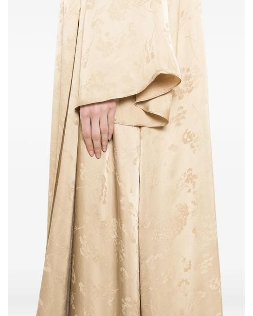 Bambah White Floral-Print Maxi Dress